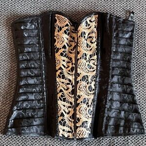 Black and Gold Corset